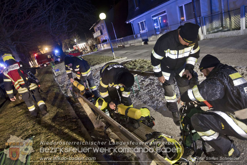 20250220 Brand eines Nebengebäudes in St.Veit a.d.Triesting   Foto: Stefan Schneider BFKDO BADEN 