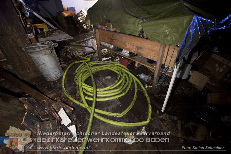 20250220 Brand eines Nebengebäudes in St.Veit a.d.Triesting   Foto: Stefan Schneider BFKDO BADEN 