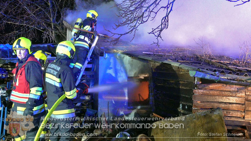 20250220 Brand eines Nebengebäudes in St.Veit a.d.Triesting   Foto: Stefan Schneider BFKDO BADEN 