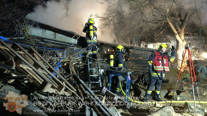 20250220 Brand eines Nebengebäudes in St.Veit a.d.Triesting   Foto: Stefan Schneider BFKDO BADEN 