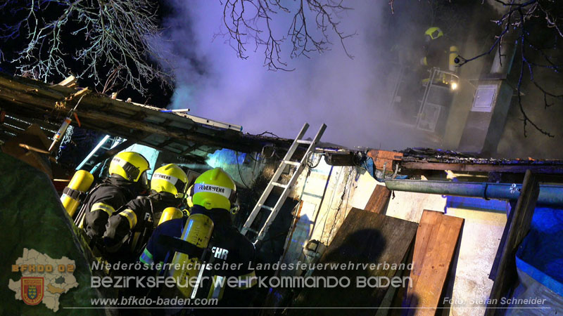 20250220 Brand eines Nebengebäudes in St.Veit a.d.Triesting Foto: Stefan Schneider BFKDO BADEN 