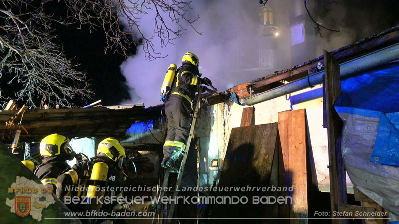 20250220 Brand eines Nebengebäudes in St.Veit a.d.Triesting Foto: Stefan Schneider BFKDO BADEN 