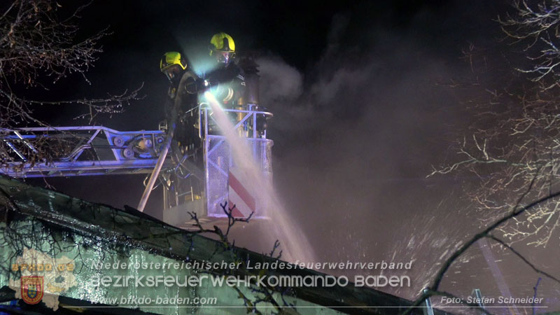 20250220 Brand eines Nebengebäudes in St.Veit a.d.Triesting Foto: Stefan Schneider BFKDO BADEN 