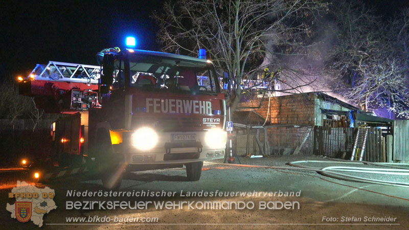 20250220 Brand eines Nebengebäudes in St.Veit a.d.Triesting Foto: Stefan Schneider BFKDO BADEN 