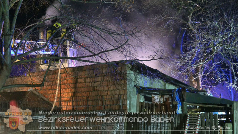 20250220 Brand eines Nebengebäudes in St.Veit a.d.Triesting Foto: Stefan Schneider BFKDO BADEN 