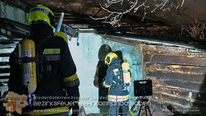 20250220 Brand eines Nebengebäudes in St.Veit a.d.Triesting Foto: Stefan Schneider BFKDO BADEN 