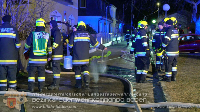 20250220 Brand eines Nebengebäudes in St.Veit a.d.Triesting Foto: Stefan Schneider BFKDO BADEN 