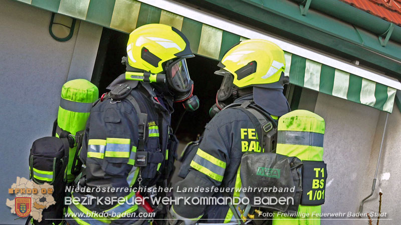 20250224_Brand in Badener Wohnhausanlage - Feuerwehr rettet bewusstlose Person    Foto: Freiwillige Feuerwehr Baden-Stadt