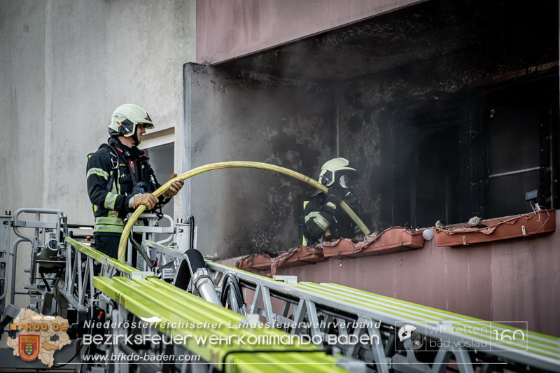 20250307_Balkonbrand im Voeslauer Stadtgebiet   Foto: FF Stadt Bad Voeslau