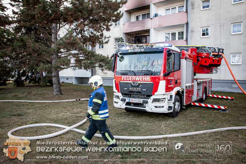 20250307_Balkonbrand im Voeslauer Stadtgebiet   Foto: FF Stadt Bad Voeslau