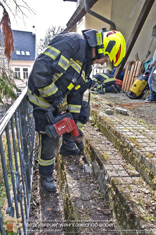 20250310_Feuerwehr befreit Stubentiger Odin" aus unterirdischem Hohlraum in Baden!   Foto: Stefan Schneider FF Baden-Stadt