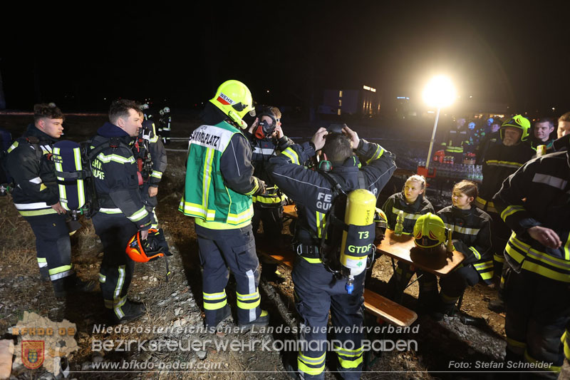 20250310_Dachstuhlbrand in alter Bleiwarenfabrik Gumpoldskirchen auch 3 Feuerwehren aus dem Bezirk BADEN im Löscheinsatz Foto: Stefan Schneider BFKDO BADEN