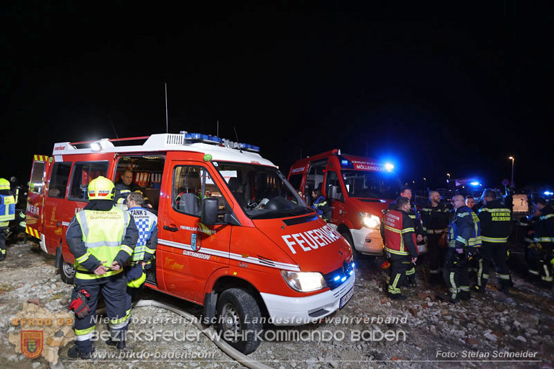 20250310_Dachstuhlbrand in alter Bleiwarenfabrik Gumpoldskirchen auch 3 Feuerwehren aus dem Bezirk BADEN im Löscheinsatz Foto: Stefan Schneider BFKDO BADEN