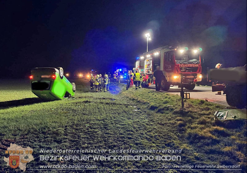 20250317_Verkehrsunfall auf der L4046 zwischen Deutsch Brodersdorf und Seibersdorf   Foto: FF Seibersdorf