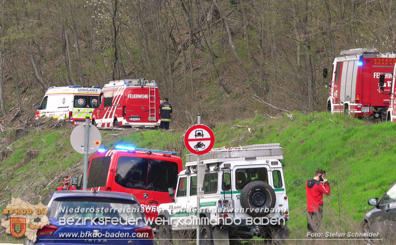 20250405_Kletterunfall im Helenental bei Sattelbach Gemeinde Heiligenkreuz Foto: Stefan Schneider BFKDO BADEN 20250405_Kletterunfall im Helenental bei Sattelbach Gemeinde Heiligenkreuz Foto: Stefan Schneider BFKDO BADEN