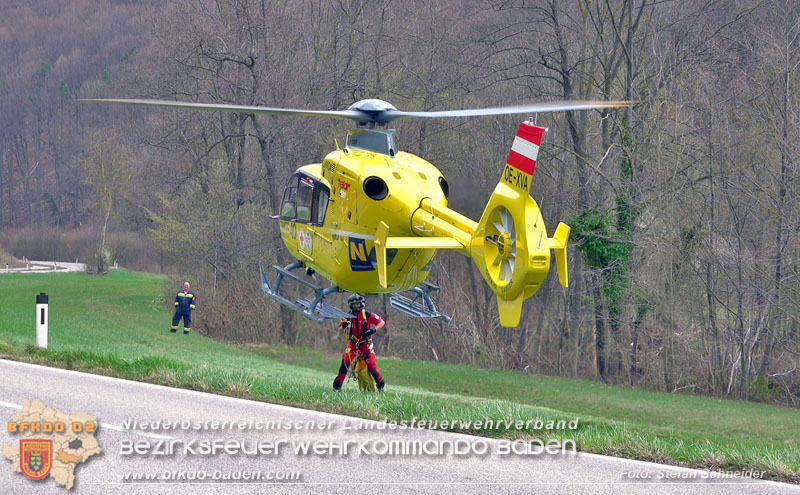 20250405_Kletterunfall im Helenental bei Sattelbach Gemeinde Heiligenkreuz Foto: Stefan Schneider BFKDO BADEN 20250405_Kletterunfall im Helenental bei Sattelbach Gemeinde Heiligenkreuz Foto: Stefan Schneider BFKDO BADEN