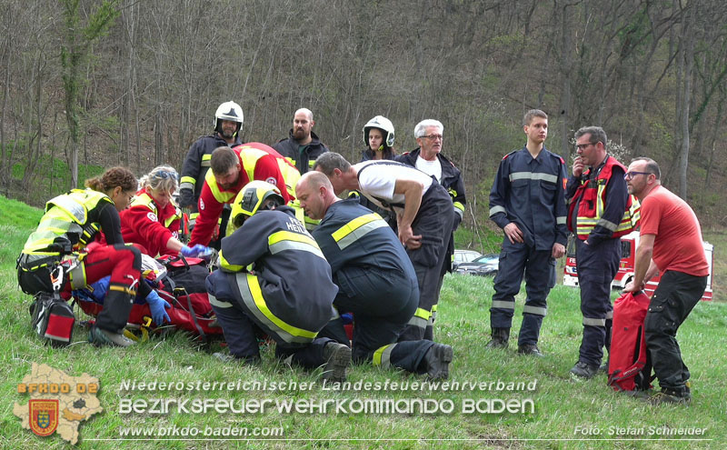 20250405_Kletterunfall im Helenental bei Sattelbach Gemeinde Heiligenkreuz Foto: Stefan Schneider BFKDO BADEN 20250405_Kletterunfall im Helenental bei Sattelbach Gemeinde Heiligenkreuz Foto: Stefan Schneider BFKDO BADEN