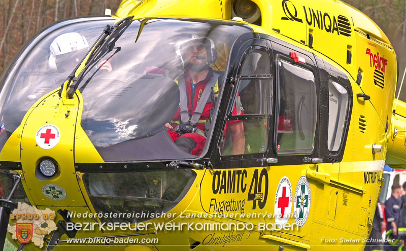 20250405_Kletterunfall im Helenental bei Sattelbach Gemeinde Heiligenkreuz Foto: Stefan Schneider BFKDO BADEN 20250405_Kletterunfall im Helenental bei Sattelbach Gemeinde Heiligenkreuz Foto: Stefan Schneider BFKDO BADEN
