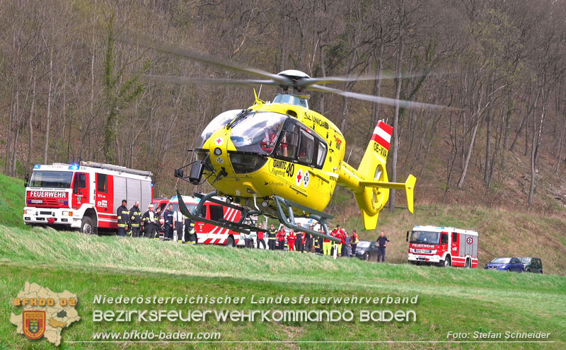20250405_Kletterunfall im Helenental bei Sattelbach Gemeinde Heiligenkreuz Foto: Stefan Schneider BFKDO BADEN 20250405_Kletterunfall im Helenental bei Sattelbach Gemeinde Heiligenkreuz Foto: Stefan Schneider BFKDO BADEN