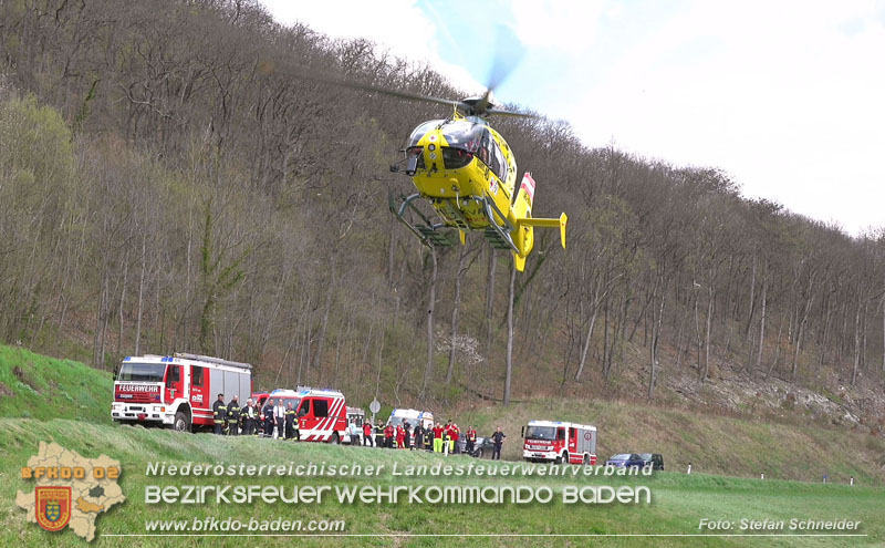 20250405_Kletterunfall im Helenental bei Sattelbach Gemeinde Heiligenkreuz Foto: Stefan Schneider BFKDO BADEN 20250405_Kletterunfall im Helenental bei Sattelbach Gemeinde Heiligenkreuz Foto: Stefan Schneider BFKDO BADEN