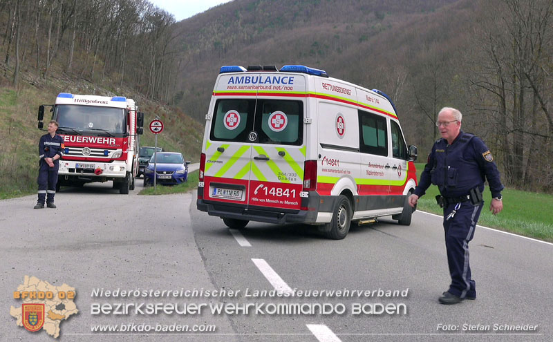 20250405_Kletterunfall im Helenental bei Sattelbach Gemeinde Heiligenkreuz Foto: Stefan Schneider BFKDO BADEN 20250405_Kletterunfall im Helenental bei Sattelbach Gemeinde Heiligenkreuz Foto: Stefan Schneider BFKDO BADEN