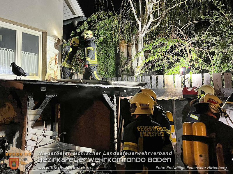 20250409_Nächtlicher Brand in Hirtenberg   Foto: Freiwillige Feuerwehr Hirtenberg