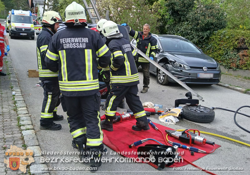20250417_Verkehrsunfall mit Personenrettung in Großau NÖ   Foto: Freiwillige Feuerwehr Großau