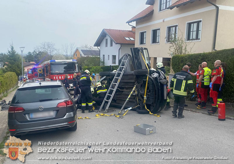 20250417_Verkehrsunfall mit Personenrettung in Großau NÖ   Foto: Freiwillige Feuerwehr Großau