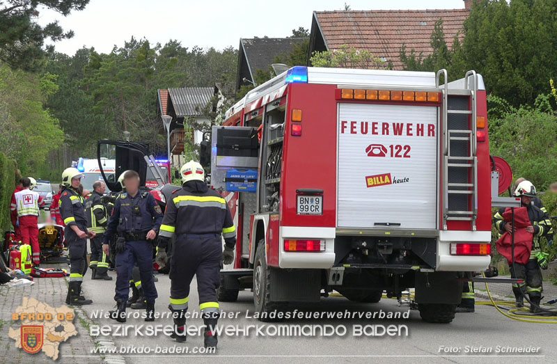 20250417_Verkehrsunfall mit Personenrettung in Großau NÖ   Foto: Stefan Schneider BFKDO BADEN