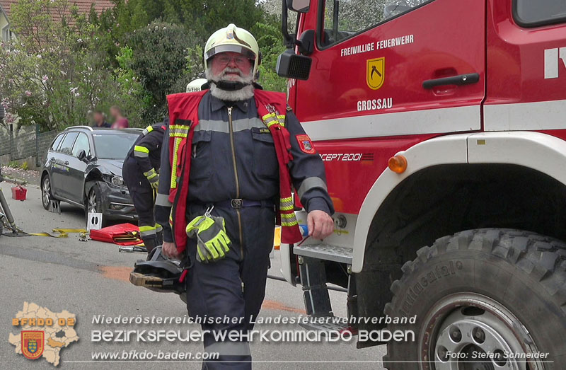 20250417_Verkehrsunfall mit Personenrettung in Großau NÖ   Foto: Stefan Schneider BFKDO BADEN