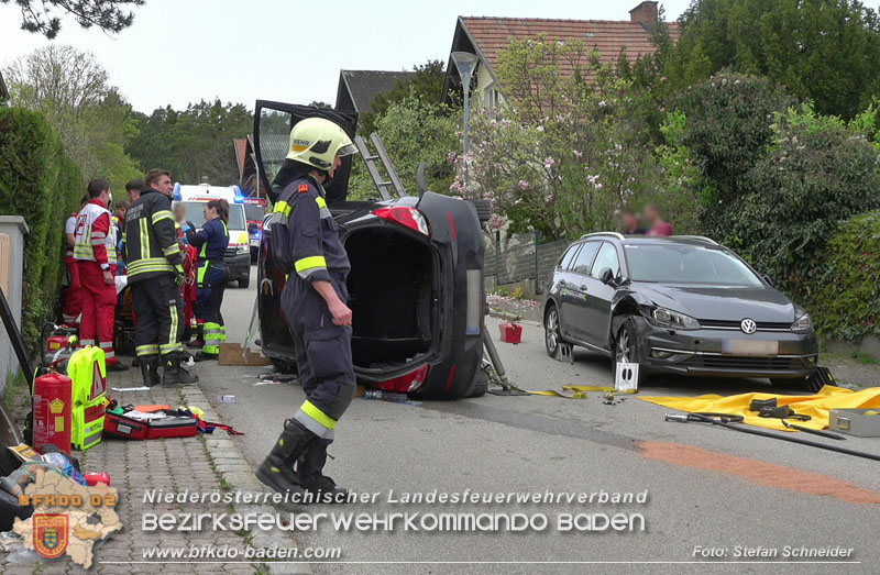 20250417_Verkehrsunfall mit Personenrettung in Großau NÖ   Foto: Stefan Schneider BFKDO BADEN