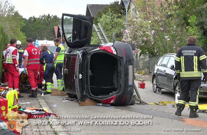 20250417_Verkehrsunfall mit Personenrettung in Großau NÖ   Foto: Stefan Schneider BFKDO BADEN