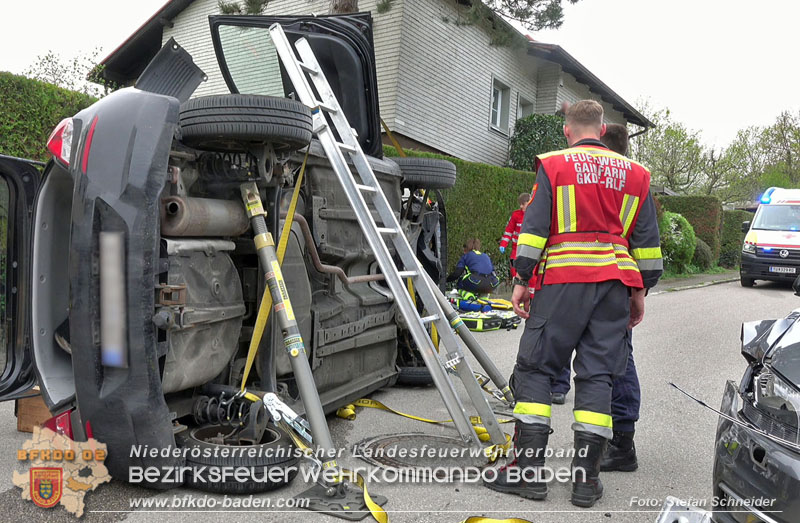 20250417_Verkehrsunfall mit Personenrettung in Großau NÖ   Foto: Stefan Schneider BFKDO BADEN