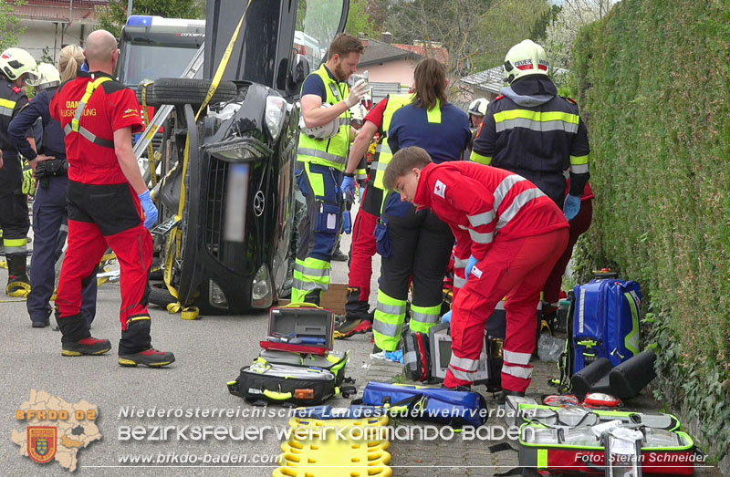 20250417_Verkehrsunfall mit Personenrettung in Großau NÖ   Foto: Stefan Schneider BFKDO BADEN