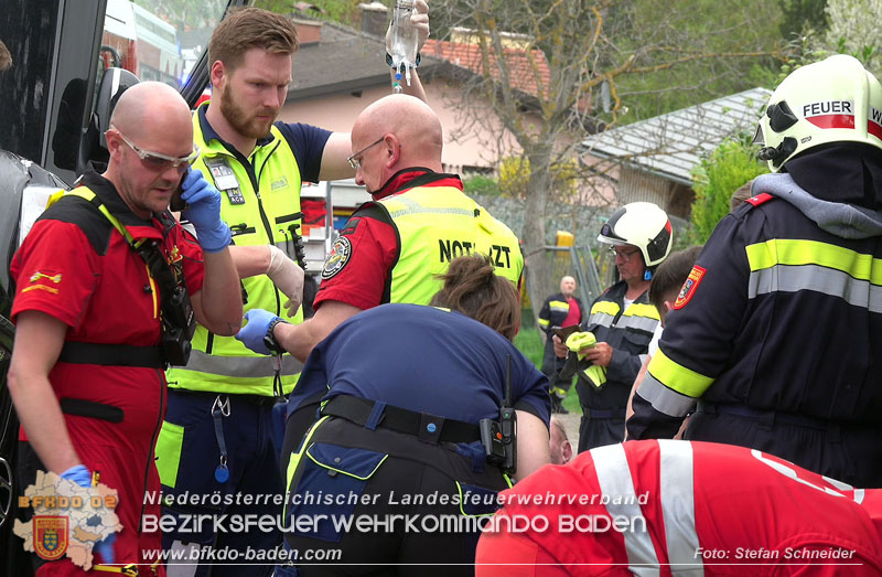 20250417_Verkehrsunfall mit Personenrettung in Großau NÖ   Foto: Stefan Schneider BFKDO BADEN