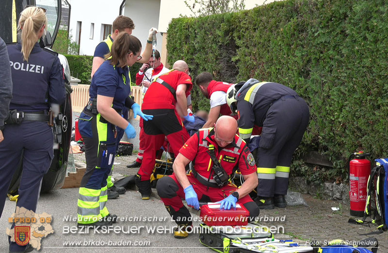 20250417_Verkehrsunfall mit Personenrettung in Großau NÖ   Foto: Stefan Schneider BFKDO BADEN