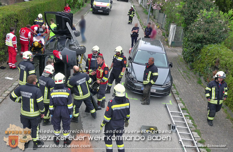 20250417_Verkehrsunfall mit Personenrettung in Großau NÖ   Foto: Stefan Schneider BFKDO BADEN