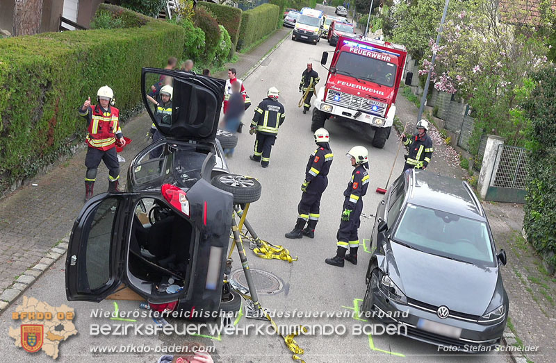 20250417_Verkehrsunfall mit Personenrettung in Großau NÖ   Foto: Stefan Schneider BFKDO BADEN
