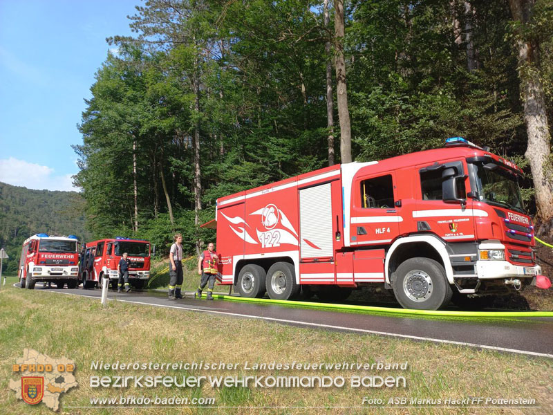 20250623_Waldbrand in Grabenweg bei Pottenstein Foto: ASB Markus Hackl