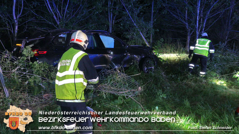 20250701_Nächtlicher Unfall auf der A2 beim Knoten Guntramsdorf Foto: Stefan Schneider BFKDO BADEN