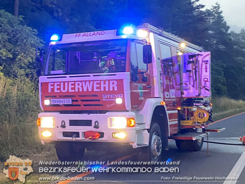 20250705_Vollbrand Kleintransporter auf der A21 im Baustellenbereich  Foto: Freiwillige Feuerwehr Hochstrass