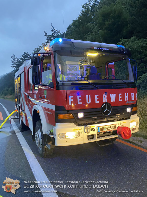 20250705_Vollbrand Kleintransporter auf der A21 im Baustellenbereich  Foto: Freiwillige Feuerwehr Hochstrass