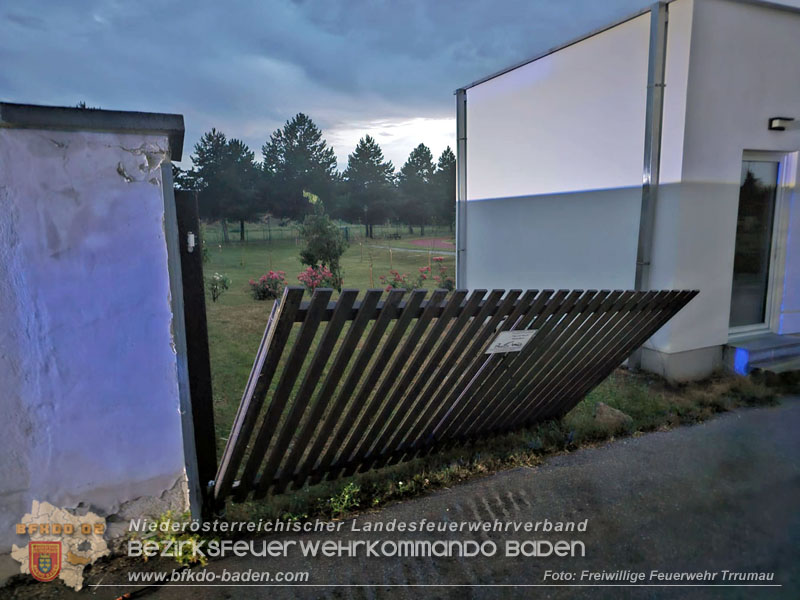 20250706_Erneute Unwetterfront über dem Bezirk BADEN - Trumau