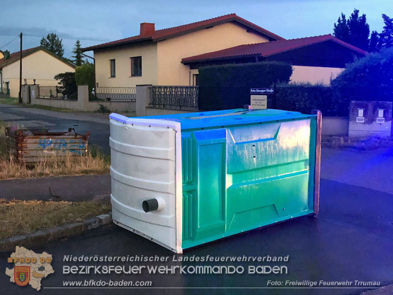 20250706_Erneute Unwetterfront über dem Bezirk BADEN - Trumau
