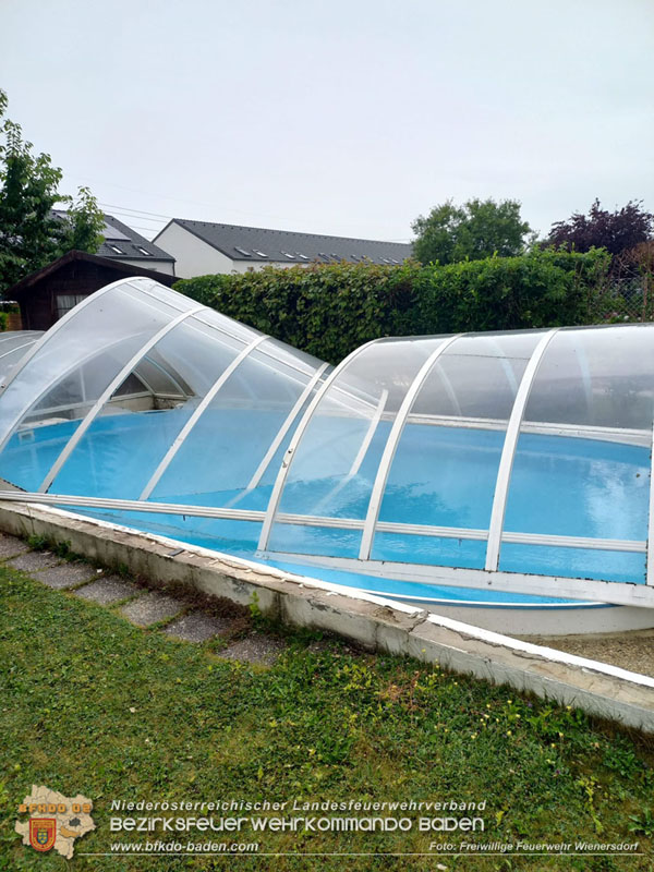 20250707_Erneute Unwetterfront über dem Bezirk BADEN - Wienersdorf