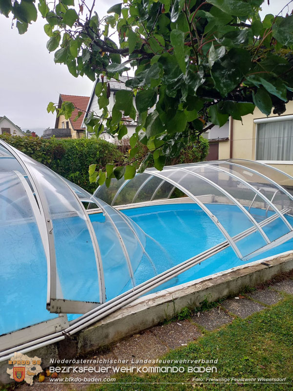 20250707_Erneute Unwetterfront über dem Bezirk BADEN - Wienersdorf