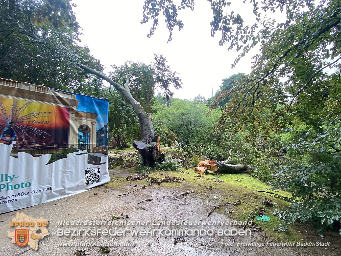 20250707_Der Tag nach dem Unwetter über der Stadt im Kurpark BADEN
