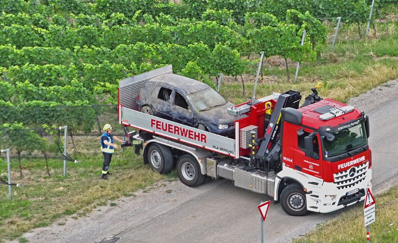 20250716_Drohneneinsatz nach Verkehrsunfall auf der Weinbergstrasse bei Baden  Foto: FF Baden-Leesdorf