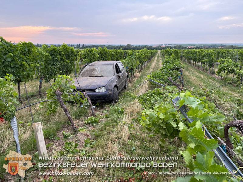 20250716_Drohneneinsatz nach Verkehrsunfall auf der Weinbergstrasse bei Baden Foto: FF Baden Weikersdorf 20250716_Drohneneinsatz nach Verkehrsunfall auf der Weinbergstrasse bei Baden Foto: FF Baden Weikersdorf