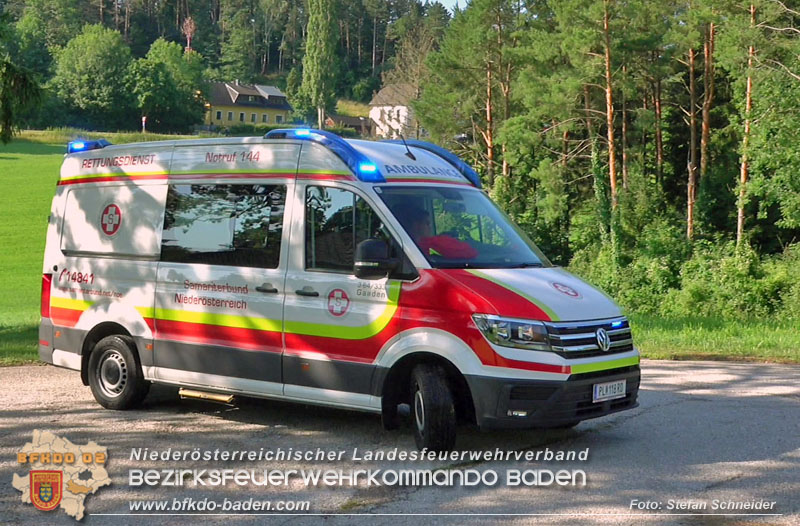 20250719_Erfolgreiche Personensuche nach Verkehrsunfall auf der LB11 Foto: Stefan Schneider BFKDO BADEN 20250719_Erfolgreiche Personensuche nach Verkehrsunfall auf der LB11 Foto: Stefan Schneider BFKDO BADEN